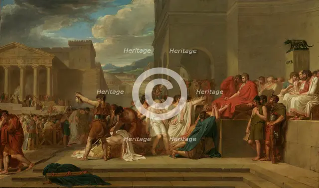 Brutus Condemning His Sons To Death, 1788. Creator: Guillaume Lethiere.