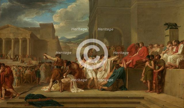 Brutus Condemning His Sons To Death, 1788. Creator: Guillaume Lethiere.
