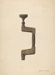 Brace - For Drilling, c. 1940. Creator: David S De Vault