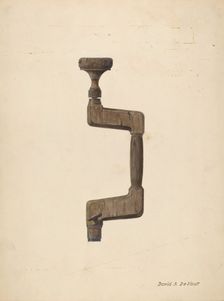Brace - For Drilling, c. 1940. Creator: David S De Vault