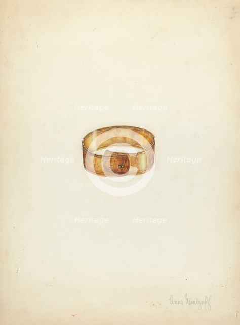 Bracelet, 1935/1942. Creator: Anne Nemtzoff.