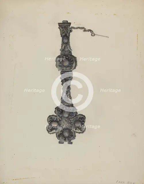 Bracelet, 1935/1942. Creator: Edna C. Rex.