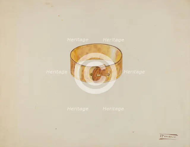 Bracelet, c. 1939. Creator: Frank Fumagalli.