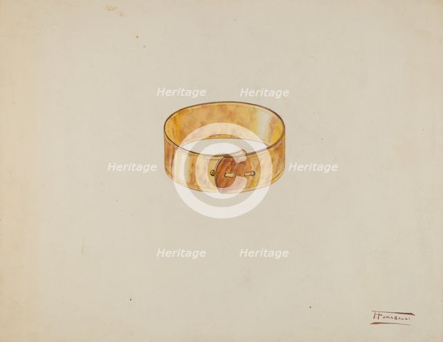 Bracelet, c. 1939. Creator: Frank Fumagalli.