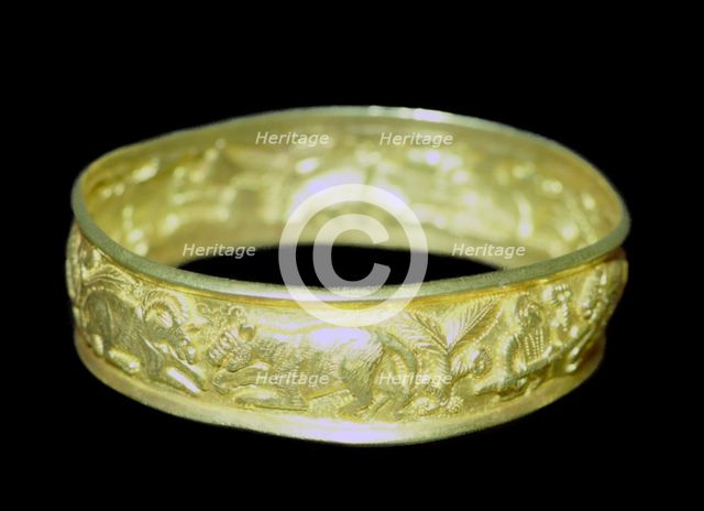 Bracelet from the Hoxne hoard, Roman Britain, buried in the 5th century. Artist: Unknown