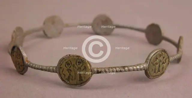 Bracelet with Holy Figures, Egypt, 5th-7th century. Creator: Unknown.
