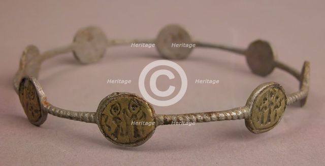 Bracelet with Holy Figures, Egypt, 5th-7th century. Creator: Unknown.