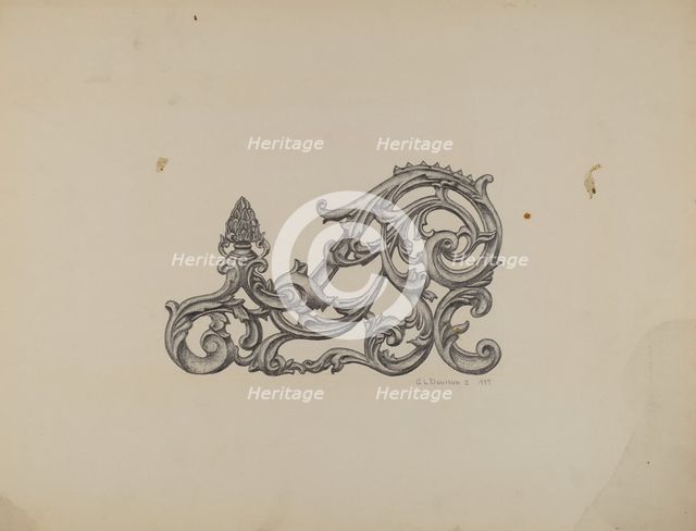 Bracket, 1937. Creator: Austin L. Davison.
