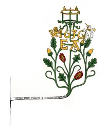 Bracket to support an hourglass, 1636, (1843).Artist: Henry Shaw