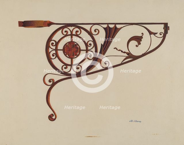 Bracket, c. 1940. Creator: Alvin J. Doria.