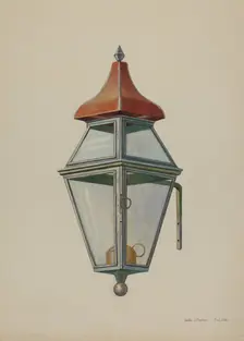 Bracket Lamp, c. 1939. Creator: Leslie Macklem