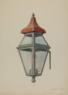 Bracket Lamp, c. 1939. Creator: Leslie Macklem
