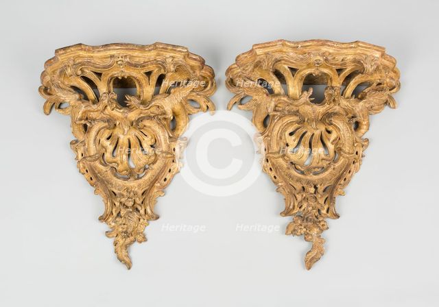 Bracket (one of two), France, c. 1735. Creator: Unknown.