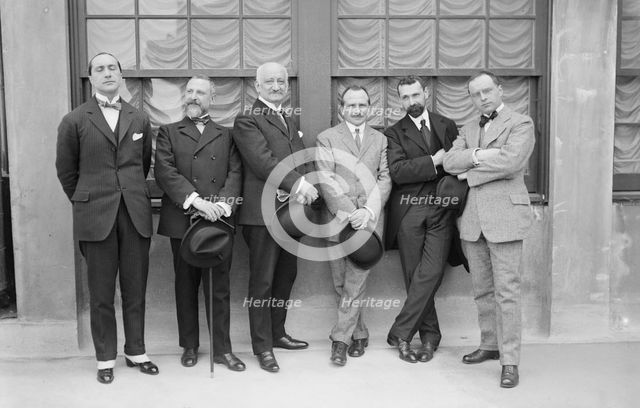 Bragadini, Gugliemetti, Arlotta, Vannutelli, Pardo, Pietra, 1917. Creator: Bain News Service.