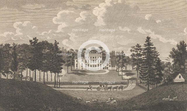 Bradborne, near Sevenoke, in the County of Kent, from Edward Hasted's, The History and ..., 1777-90. Creator: Richard Bernard Godfrey.