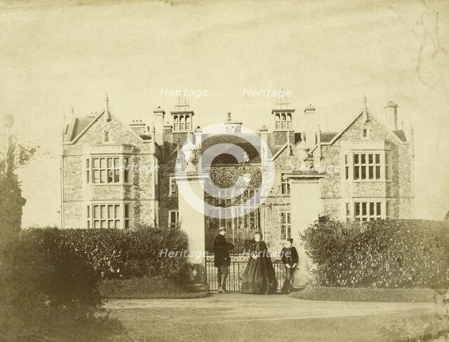 Bradfield House, Uffculme, Devon, 1852. Artist: Unknown.
