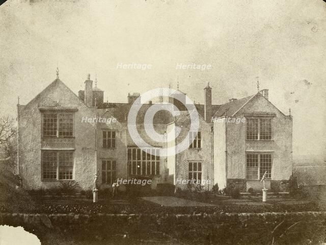 Bradfield House, Uffculme, Devon, April 1853. Artist: Unknown.
