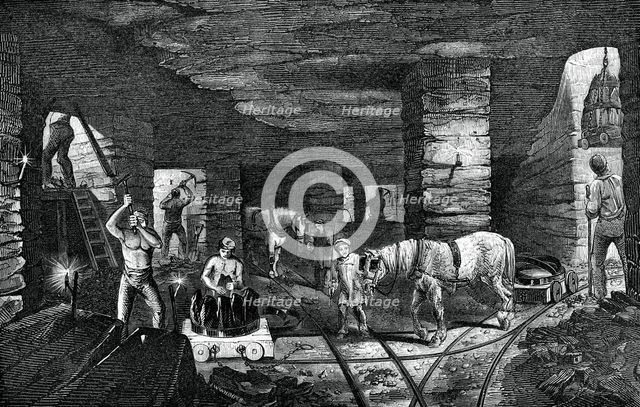 Bradley coal mine, near Bilston, 1886. Artist: Unknown