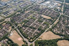 Bradwell Common housing estate, Milton Keynes, 2018. Creator: Damian Grady