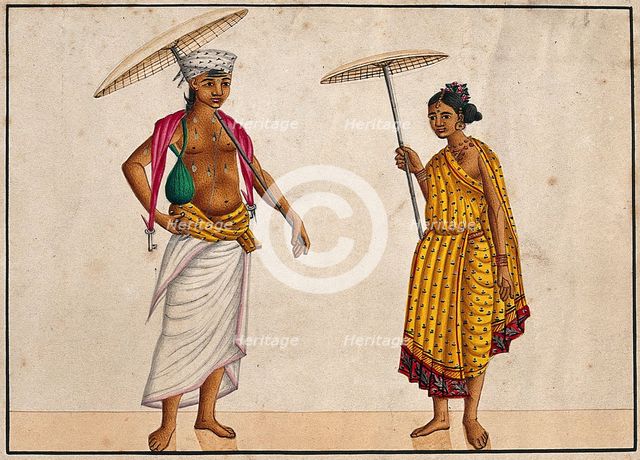 Brahman merchant couple. Creator: Unknown.