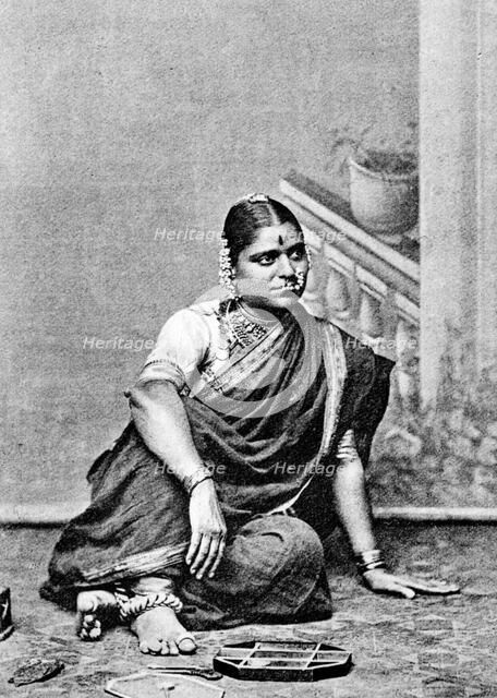 Brahmin woman, India, 1917. Artist: Unknown