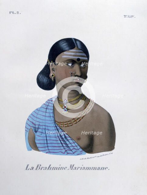 'Brahmin Mariamman', 1828.  Artist: Marlet et Cie