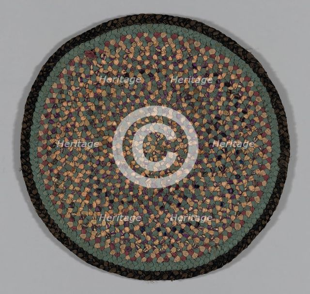 Braided Rug, United States, late 19th century. Creator: Unknown.