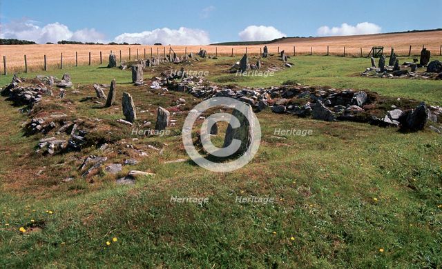 Braiid Norse site on the Isle of Man. Artist: Unknown