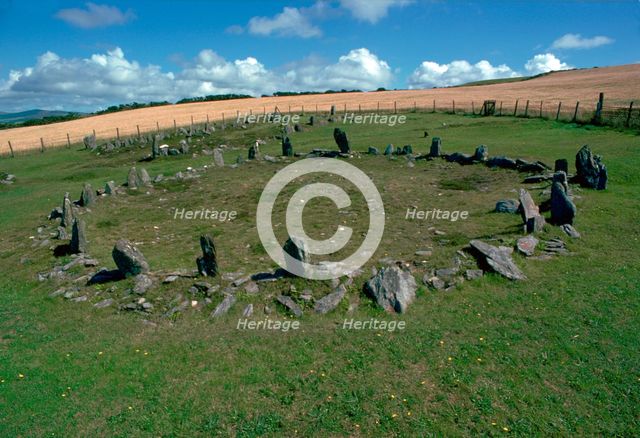 Braiid settlement site on the Isle of Man. Artist: Unknown