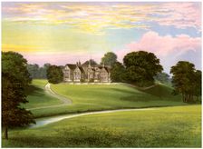 Bramall Hall, Cheshire, home of the Davenport family, c1880