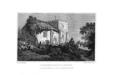Bramber Church, West Sussex, 1829.Artist: J Shury