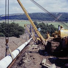 Brampton Gas Pipeline, Cumbria, 07/1975. Creator: John Laing plc