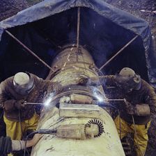 Brampton Gas Pipeline, Cumbria, 07/1975. Creator: John Laing plc