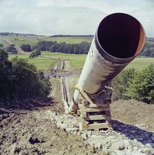 Brampton Gas Pipeline, Cumbria, 07/1975. Creator: John Laing plc