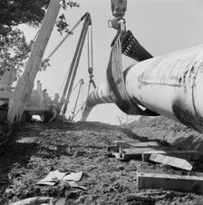 Brampton Gas Pipeline, Cumbria, 16/07/1975. Creator: John Laing plc