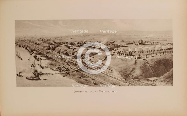 Branobel transhipment point in Tsaritsyn. Twenty-five Year Jubilee of the Brothers Nobel Oil Company