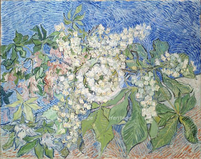 Branches de marronniers en fleur, 1890. Creator: Gogh, Vincent, van (1853-1890).