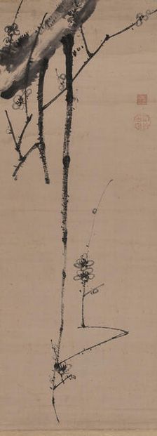 Branches of flowering plum, . Creator: Jakuchu; Ito (1716-1800)