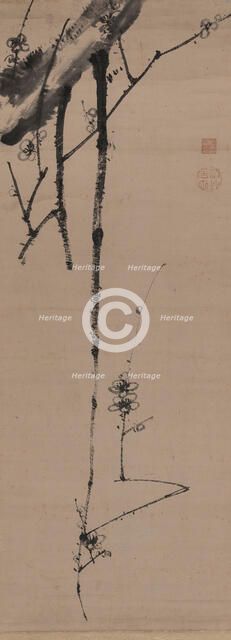 Branches of flowering plum, . Creator: Jakuchu; Ito (1716-1800).