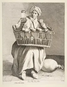 Brandy Seller, 1737. Creator: Caylus, Anne-Claude-Philippe de