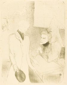 Brandes and Le Bargy in "Cabotins" (Brandès et Les Bargy dans "Cabotins"), 1894. Creator: Henri de Toulouse-Lautrec