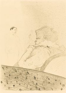 Brandes in His Box (Brandès dans sa loge), 1894. Creator: Henri de Toulouse-Lautrec
