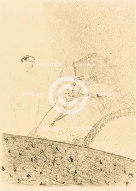 Brandes in His Box (Brandès dans sa loge), 1894. Creator: Henri de Toulouse-Lautrec.