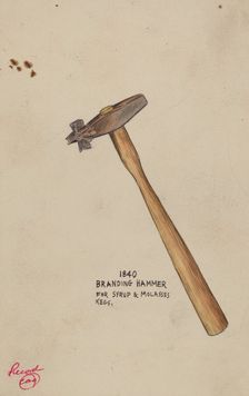 Branding Hammer, 1935/1942. Creator: Unknown