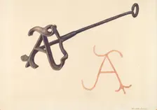 Branding Iron, 1935/1942. Creator: Elizabeth Johnson