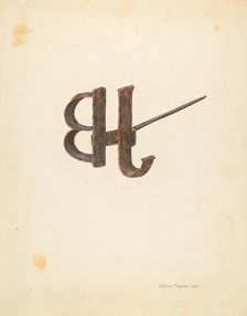Branding Iron, 1938. Creator: Alfonso Moreno