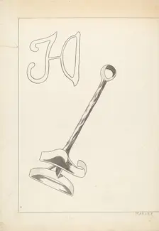 Branding Iron, c. 1936. Creator: J.Henry Marley
