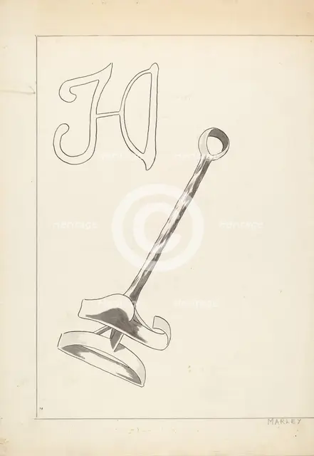 Branding Iron, c. 1936. Creator: J.Henry Marley.