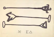 Branding Iron, c. 1937. Creator: Henry Rasmusen