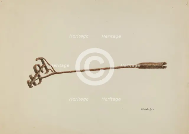 Branding Iron, c. 1941. Creator: Cornelius Christoffels.